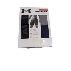 Under Armour UA Original BoxerJock Mens Size 5XL Blue & Gray 6" Inch Inseam